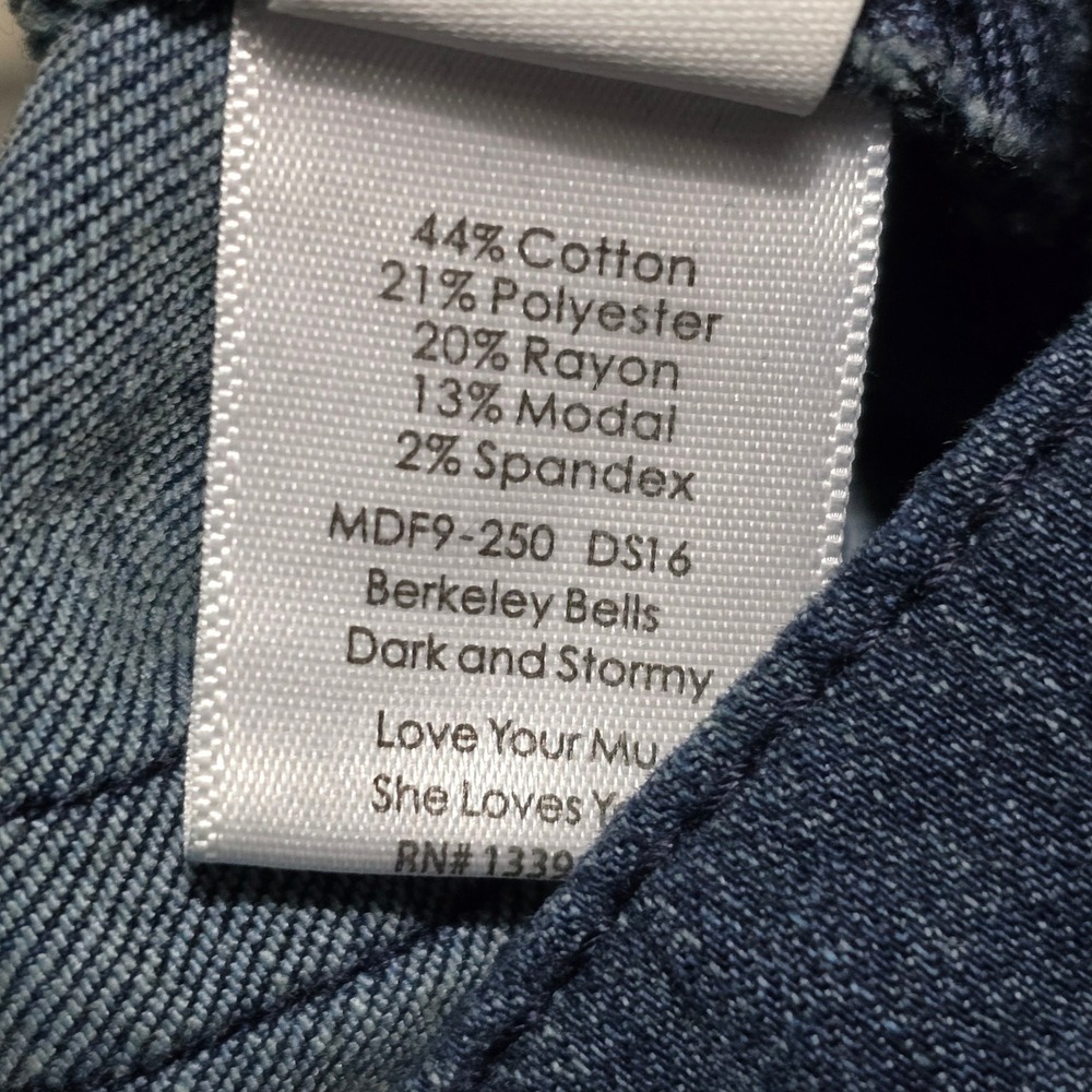 Show Me Your Mumu Womens Berkeley Bells High Waisted Flare Jeans Dark & Stormy M - Picture 5 of 12